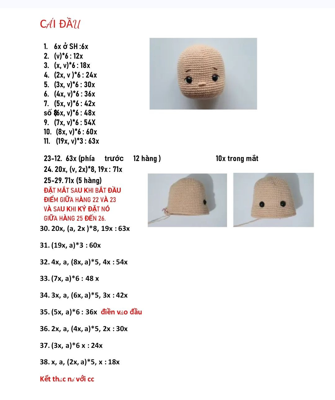 Chart móc búp bê bé gái mặc quần yếm tóc nâu