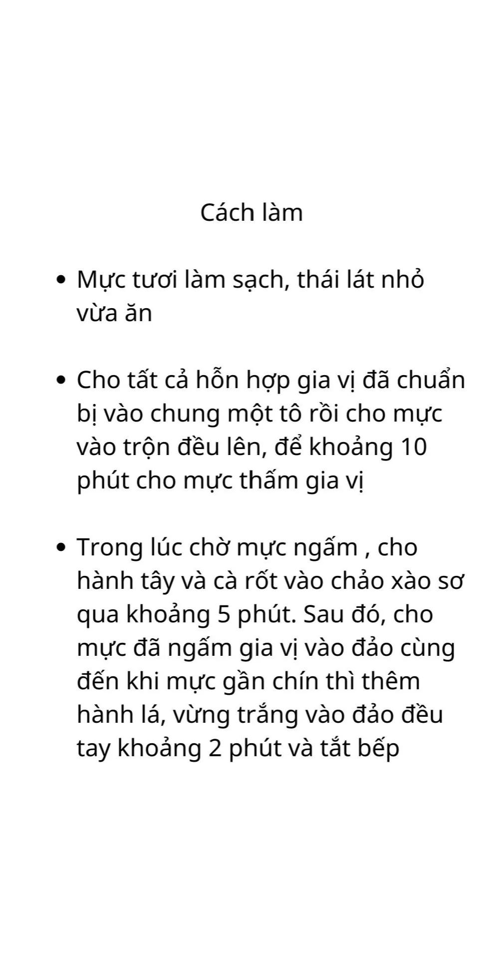 công thức 5 món xào thơm ngon cho bữa cơm hằng ngày: mực xào cay, măng xào thịt, bò xào cần tỏi, ếch xào sả ớt, gà xào sả ớt,