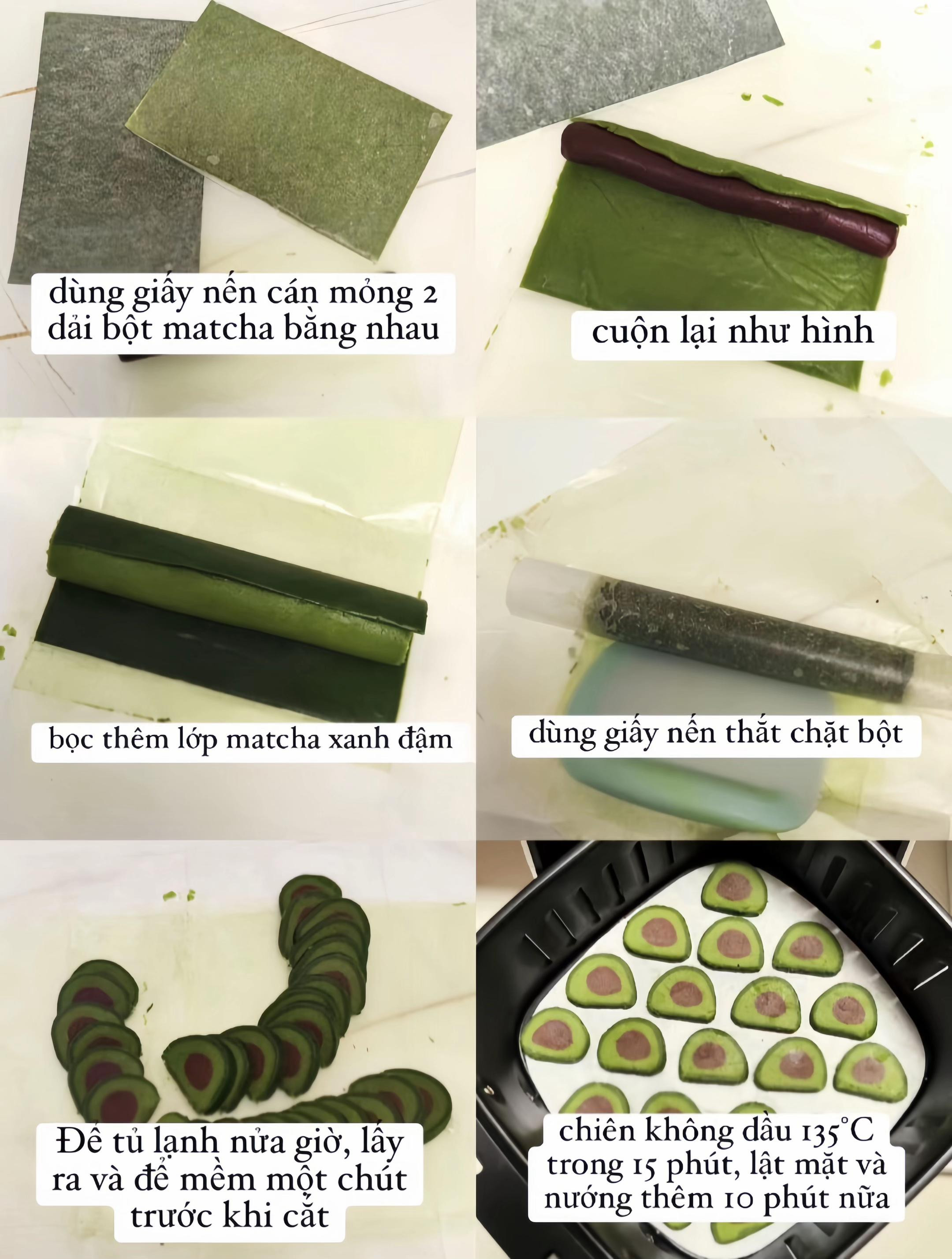 Công thức làm bánh quy bơ matcha