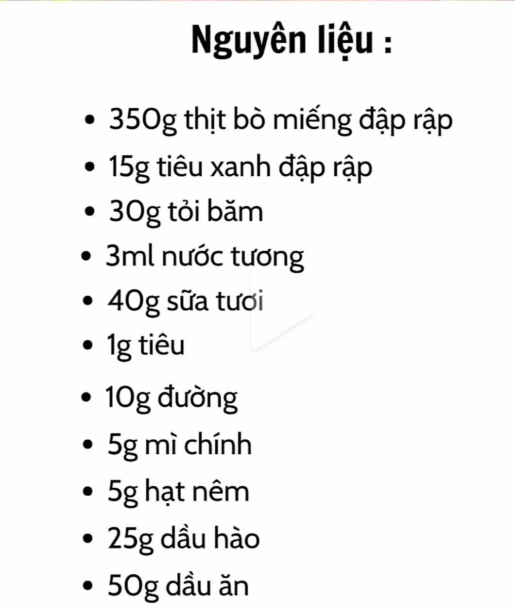 công thức làm bò bít tết