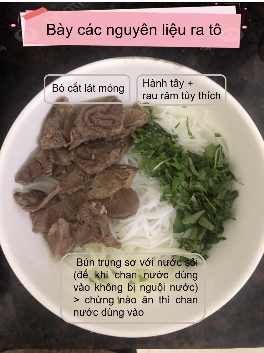 công thức làm bún bò