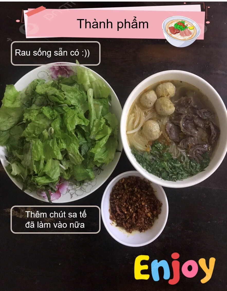 công thức làm bún bò