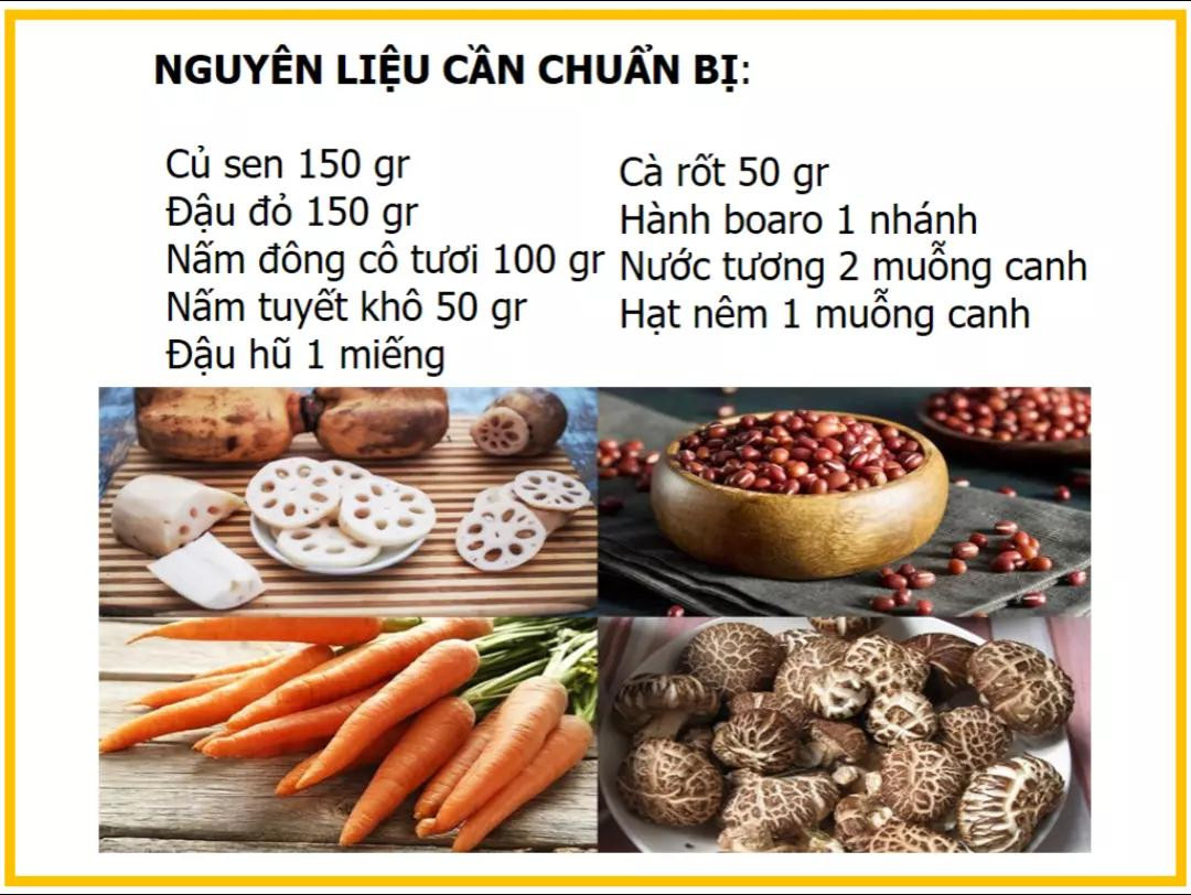 công thức làm canh củ sen đậu đỏ