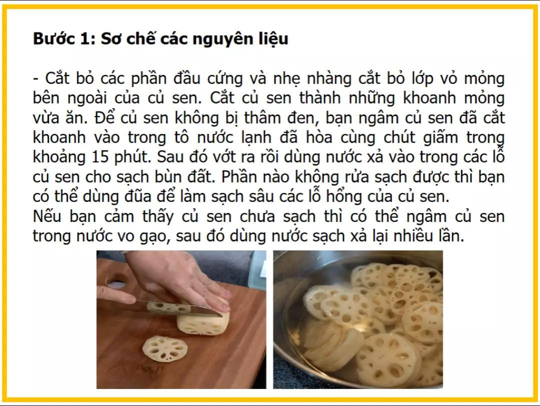 công thức làm canh củ sen đậu đỏ