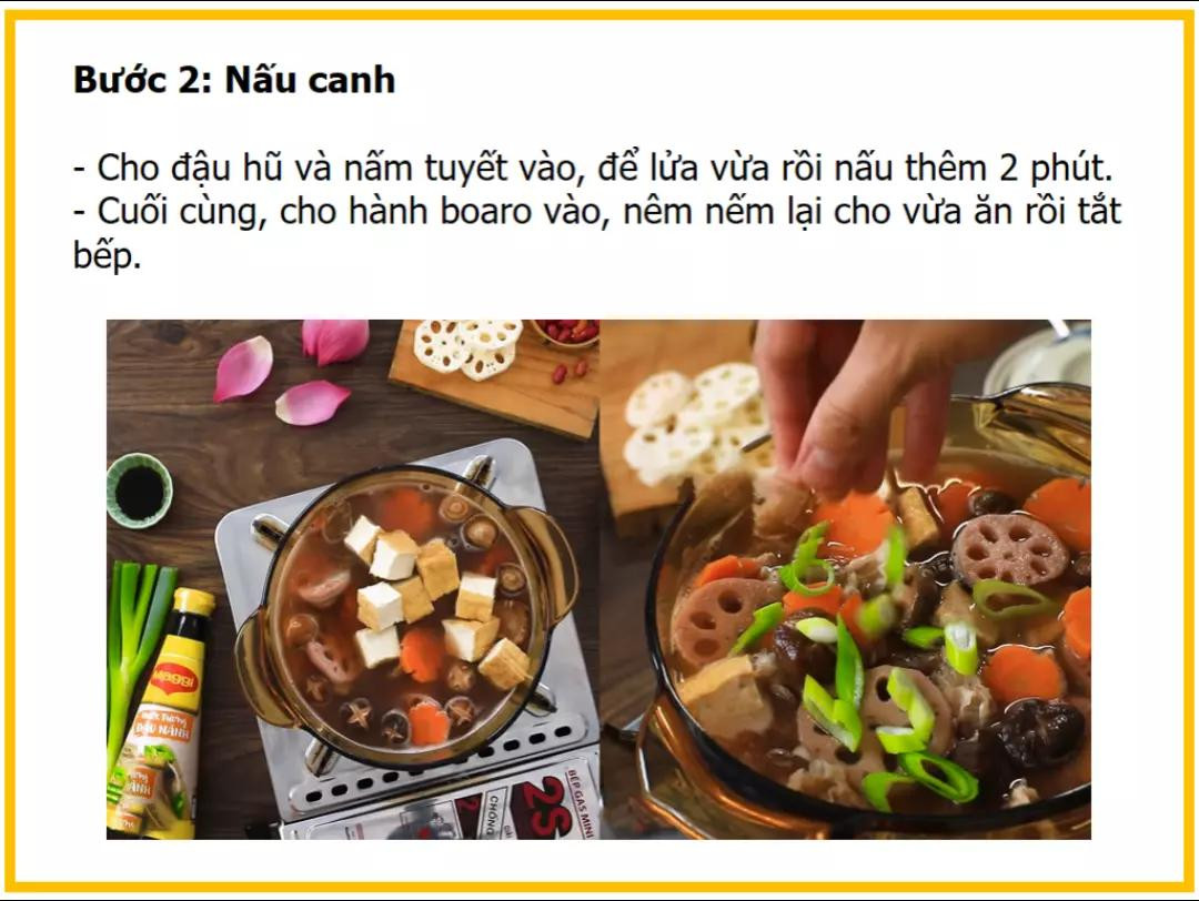 công thức làm canh củ sen đậu đỏ