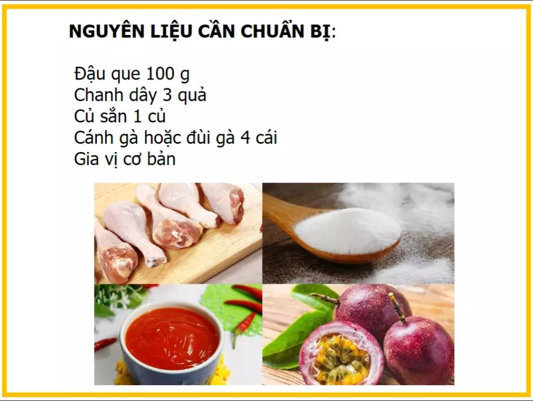 Công thức làm cánh gà sốt chanh dây