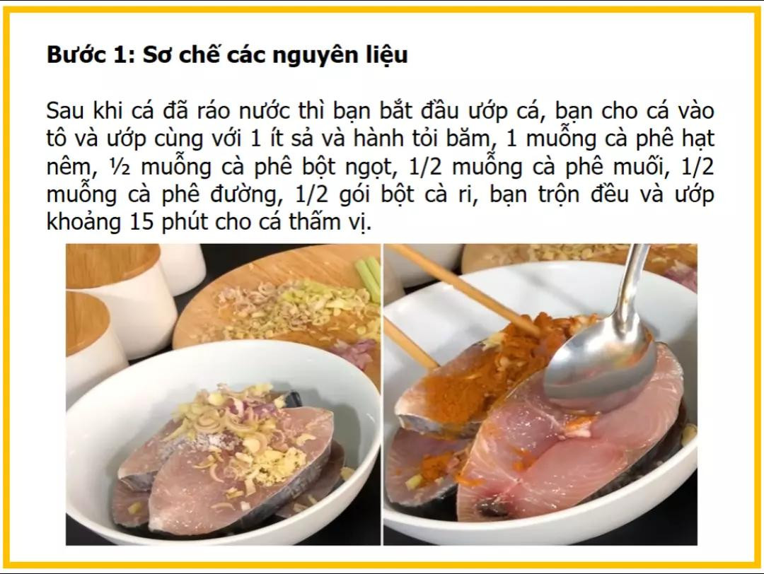 công thức làm món cà ri cá thu