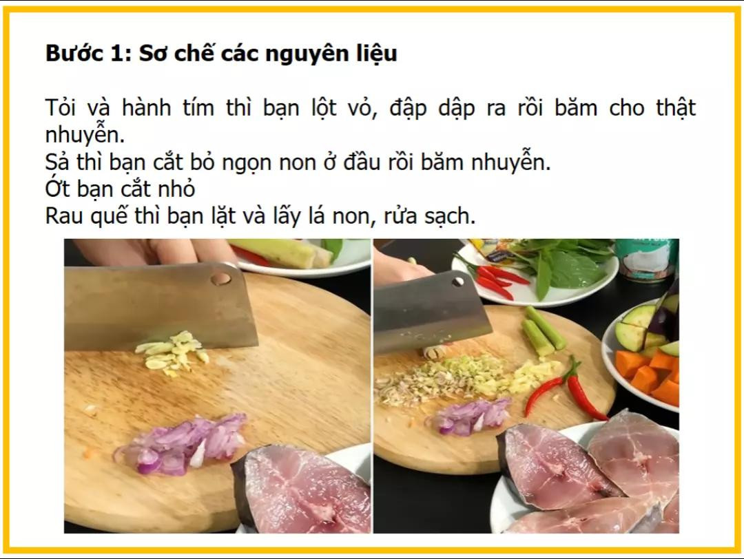 công thức làm món cà ri cá thu