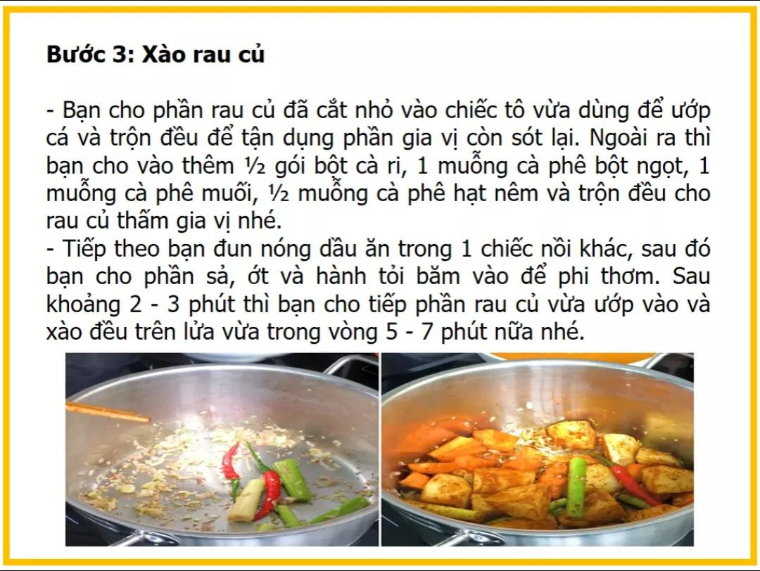 công thức làm món cà ri cá thu