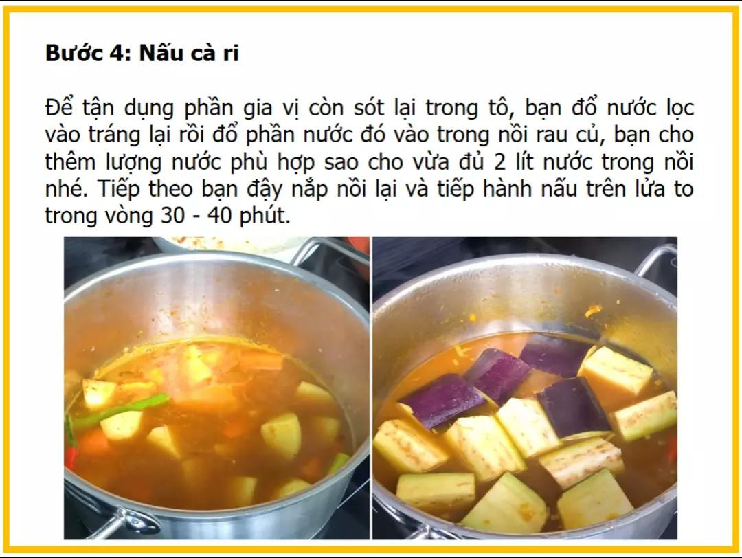 công thức làm món cà ri cá thu