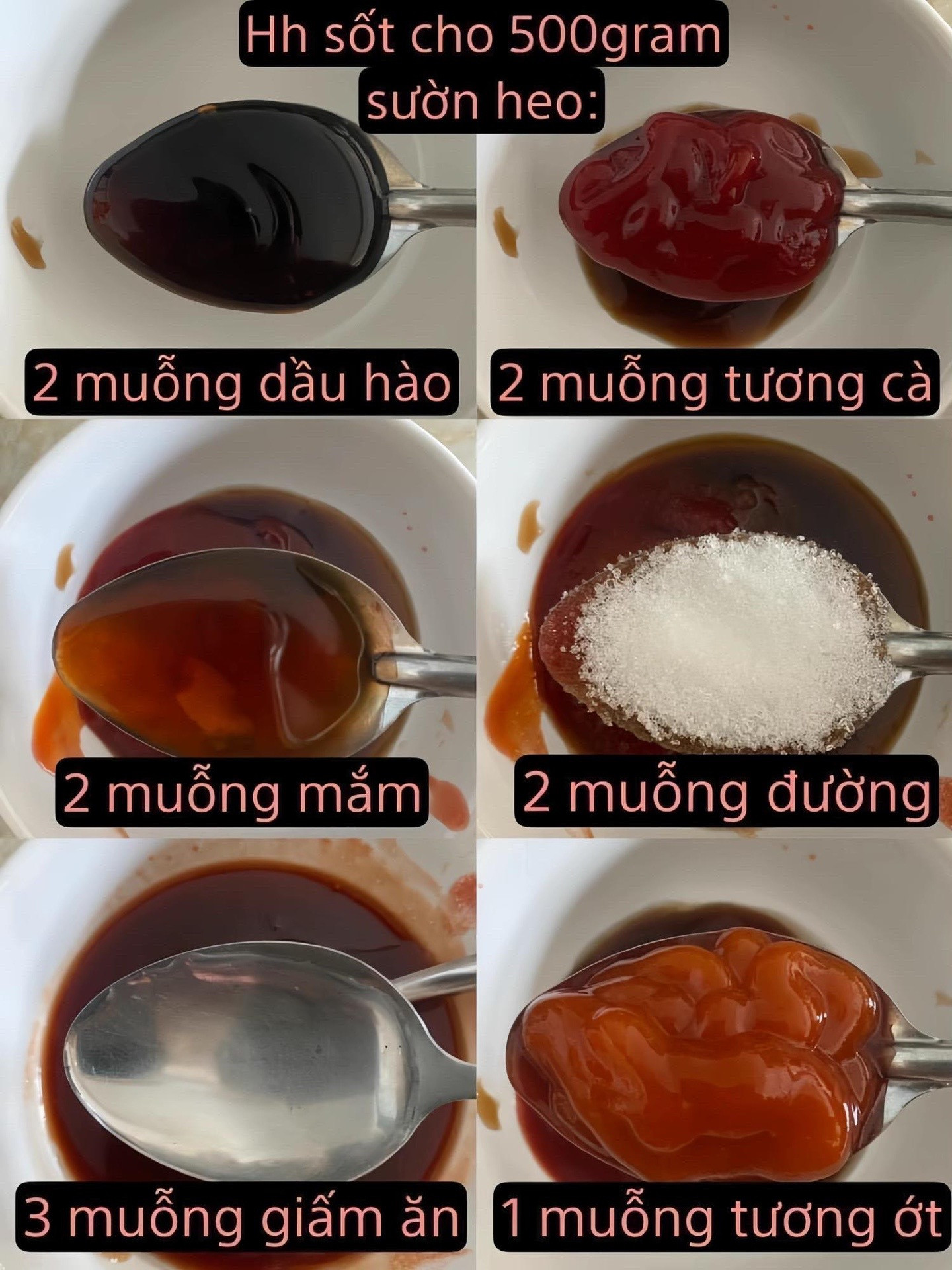 Công thức làm món sườn chua ngọt.