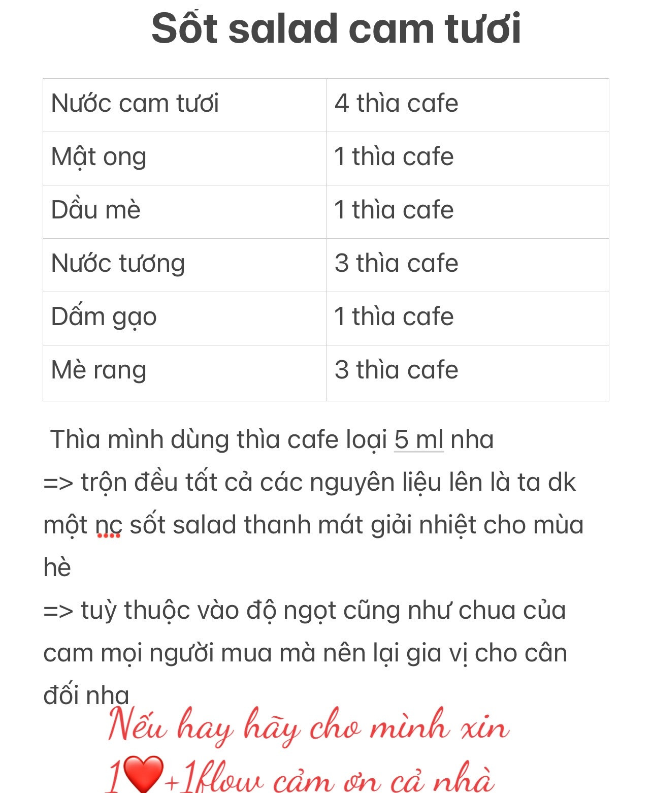 công thức làm salad cam tươi