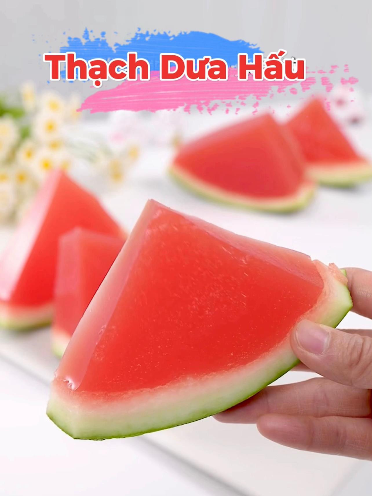 Công thức làm thạch dưa hấu