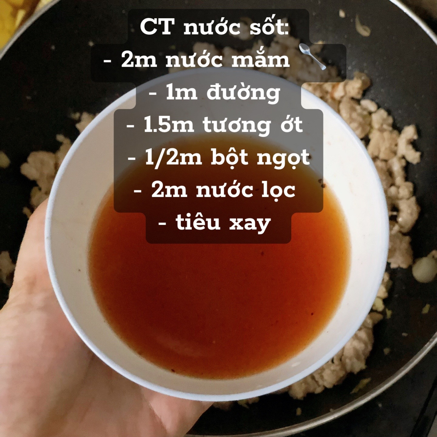 công thức thịt băm xào khoai tây.