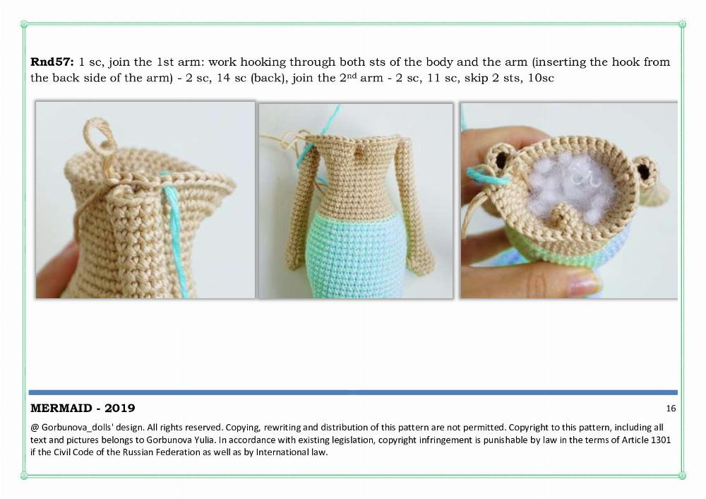 Crochet Mermaid The pattern