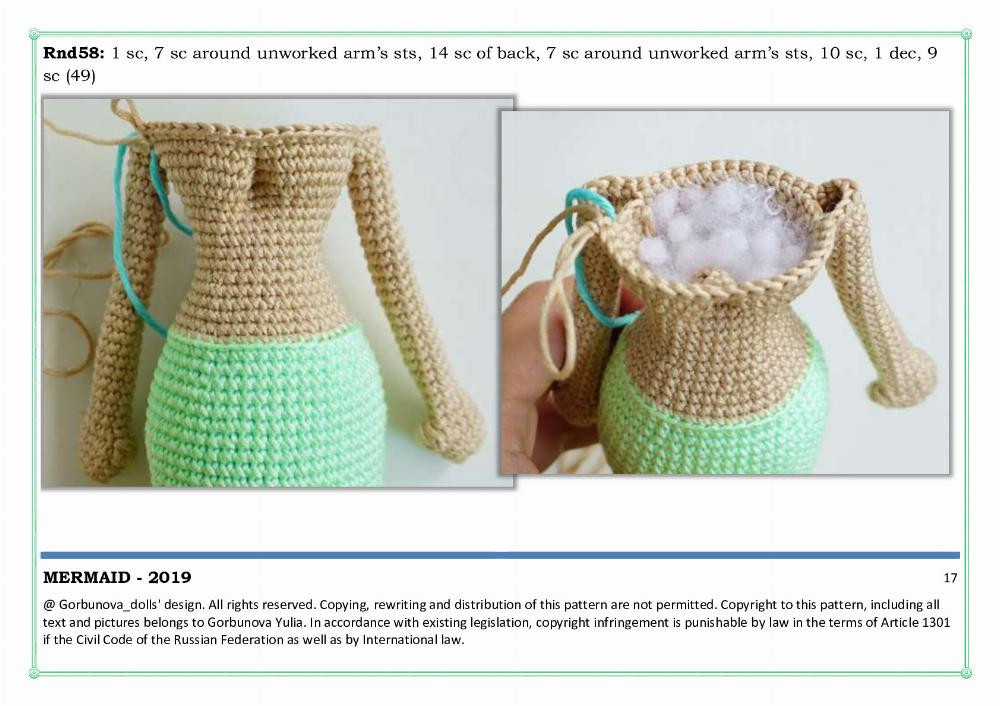 Crochet Mermaid The pattern