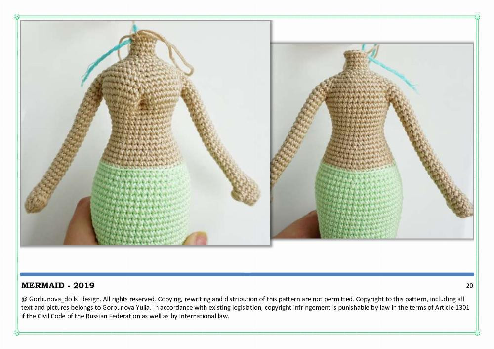 Crochet Mermaid The pattern