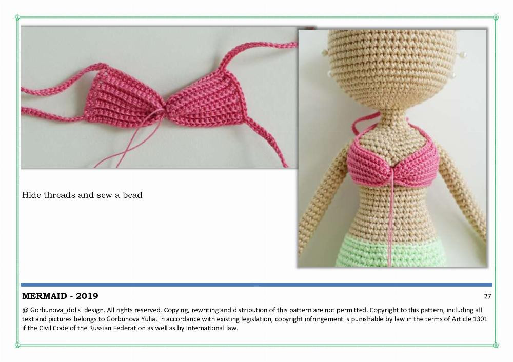 Crochet Mermaid The pattern