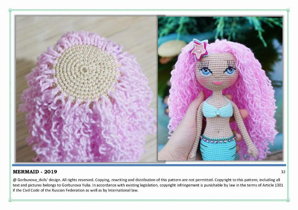 Crochet Mermaid The pattern