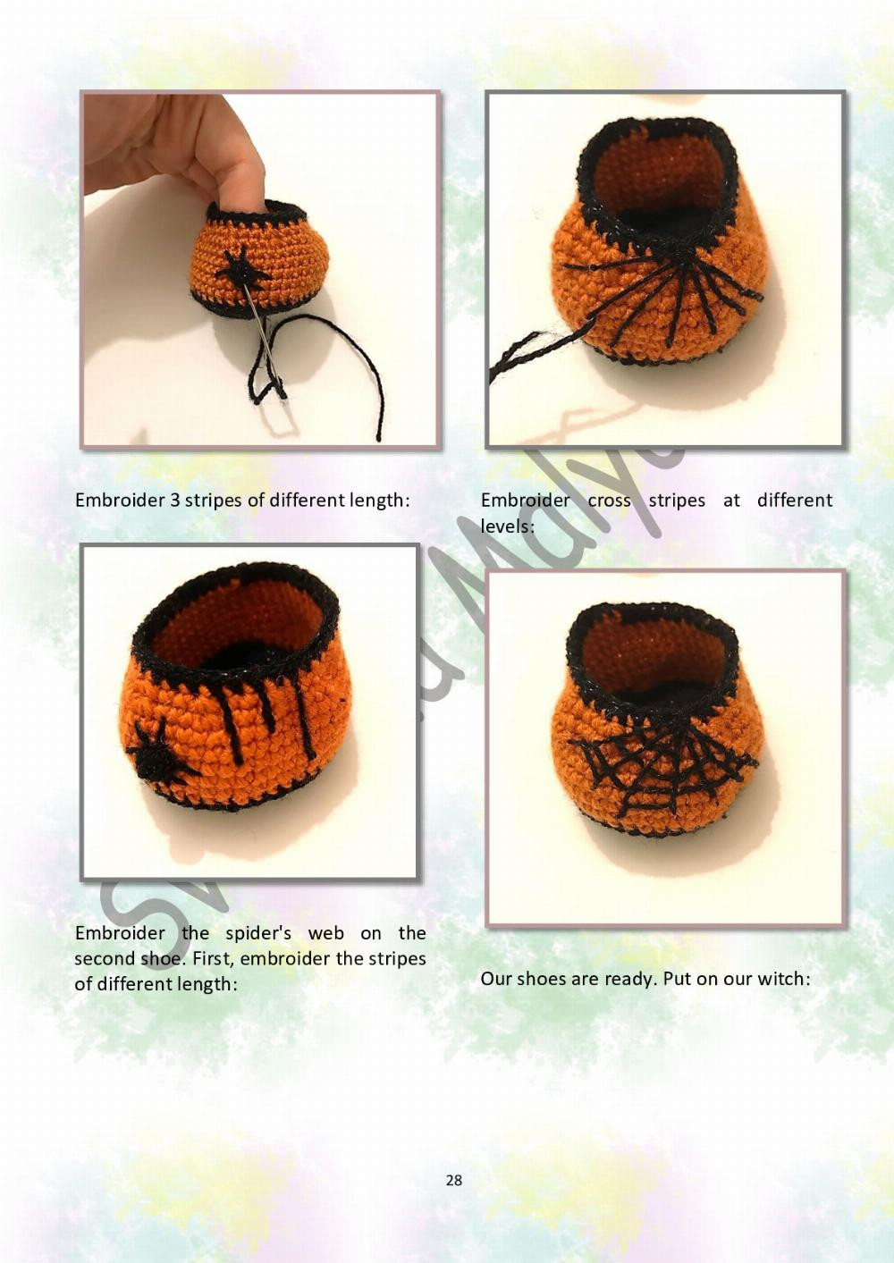 CROCHET PATTERN Clothes for a Halloween witch