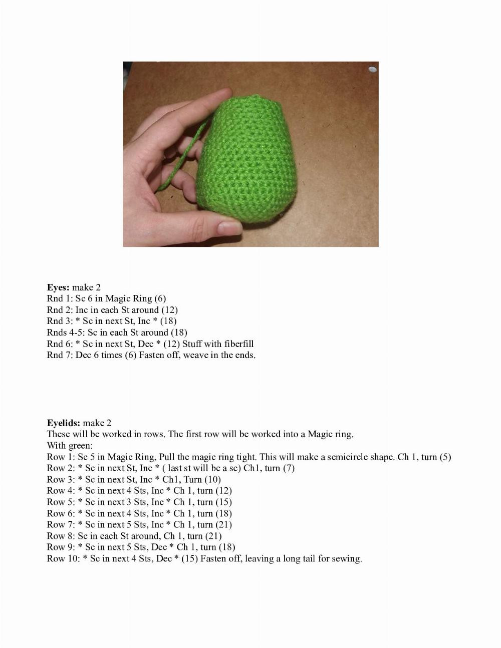 Froggy Amigurumi Pattern