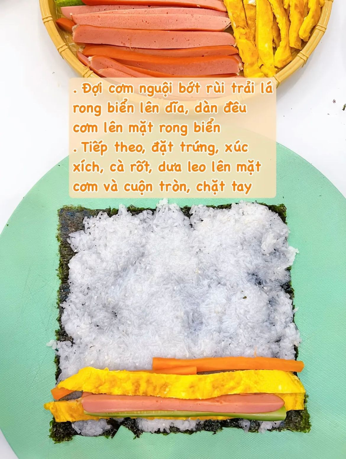 Gimbap hàn quốc ngon và dễ làm