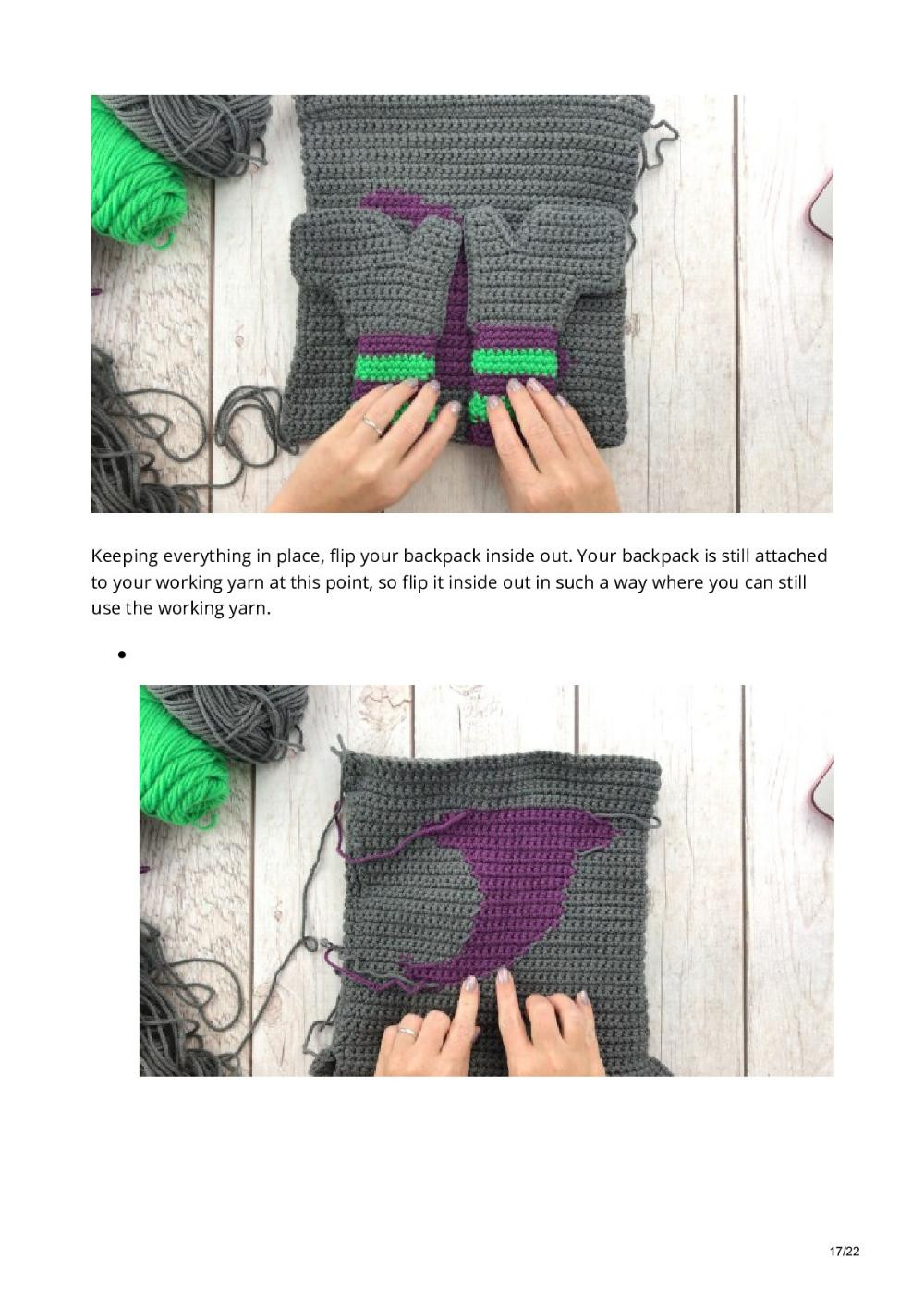 How To Make An Easy Halloween Backpack – Free Crochet Pattern