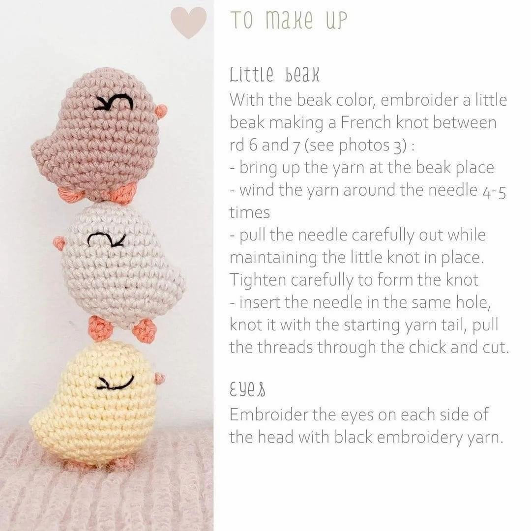 Kiki the little chick crochet pattern