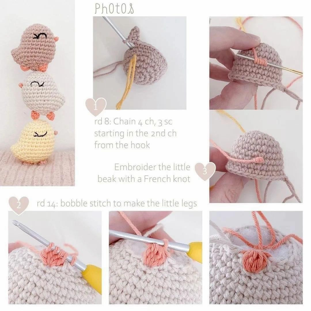 Kiki the little chick crochet pattern