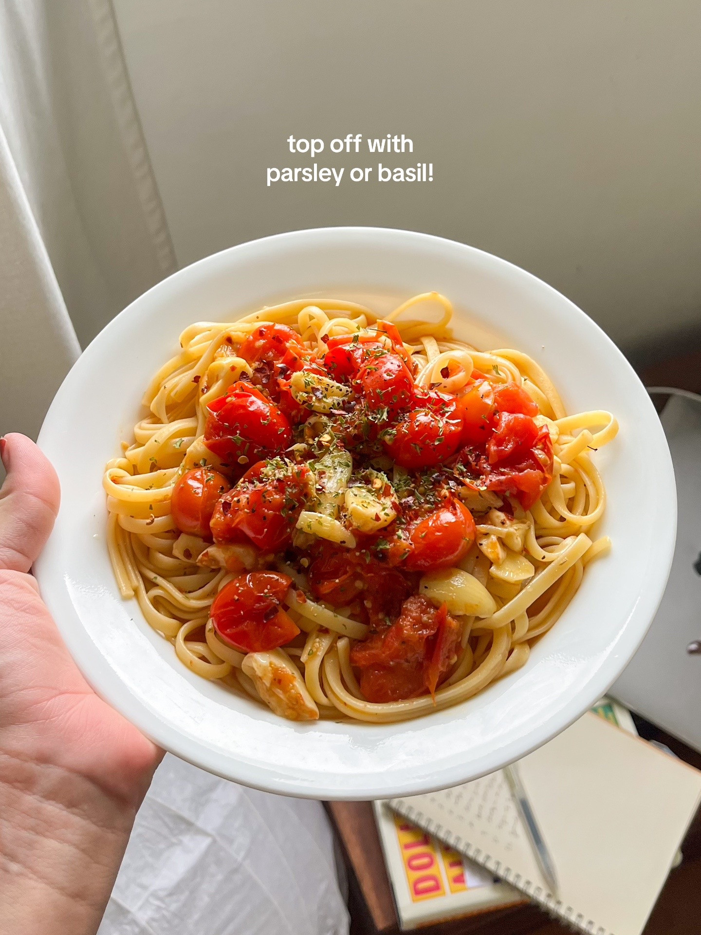 make roasted tomato pasta