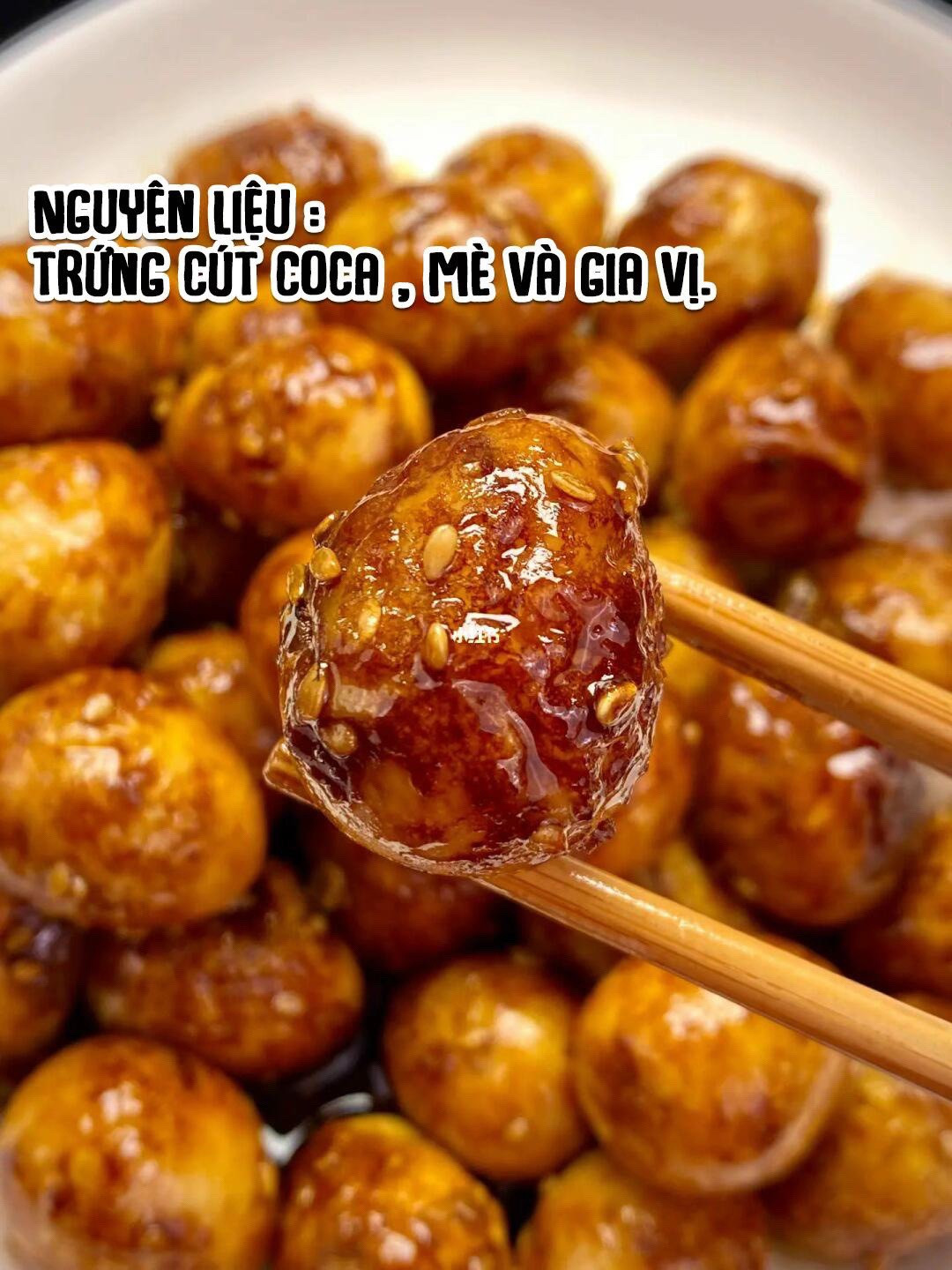 Món ngon ngày tế - Trứng cút coca