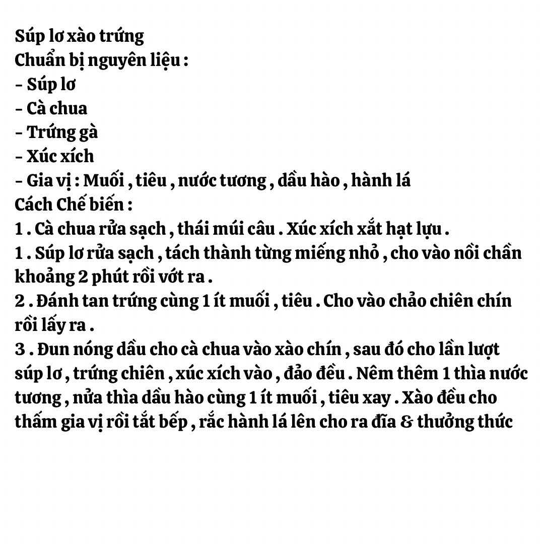 mướp xào trứng, đậu bắp xào trứng, nấm kim châm xào trứng, súp lơ xào trứng, bông cải xanh xào trứng, nấm xào trứng