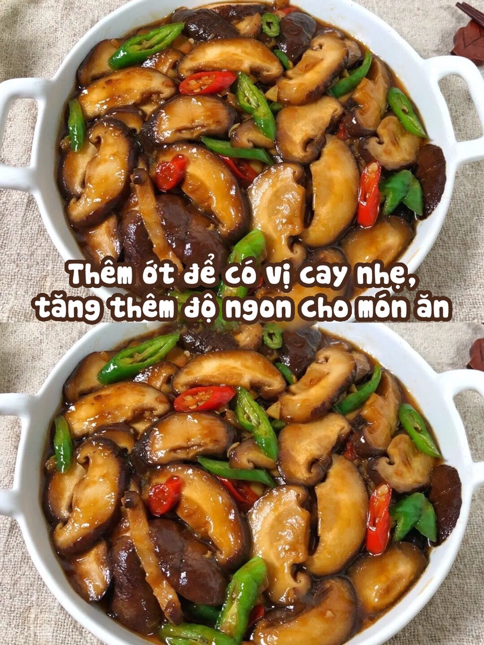 nấm mỡ xào dầu hào.