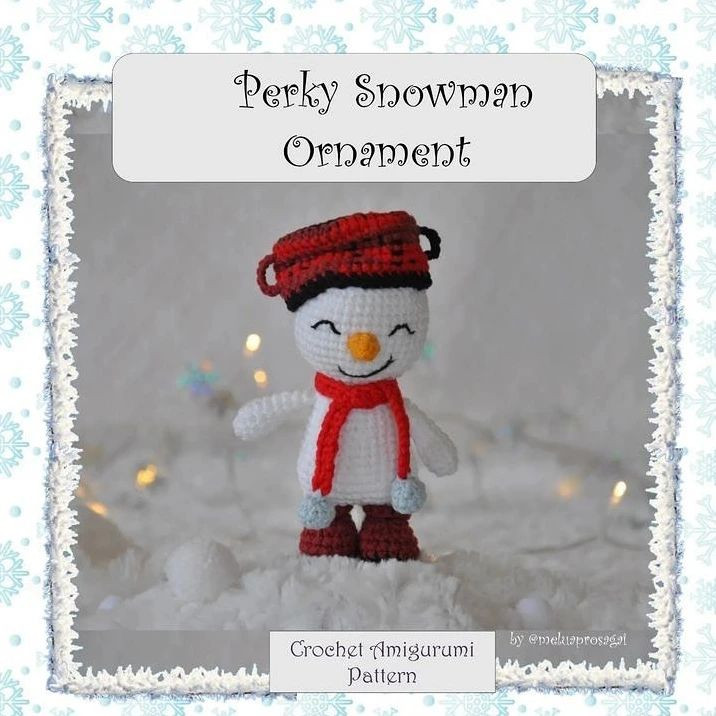 ☃️ perky snowman ornament