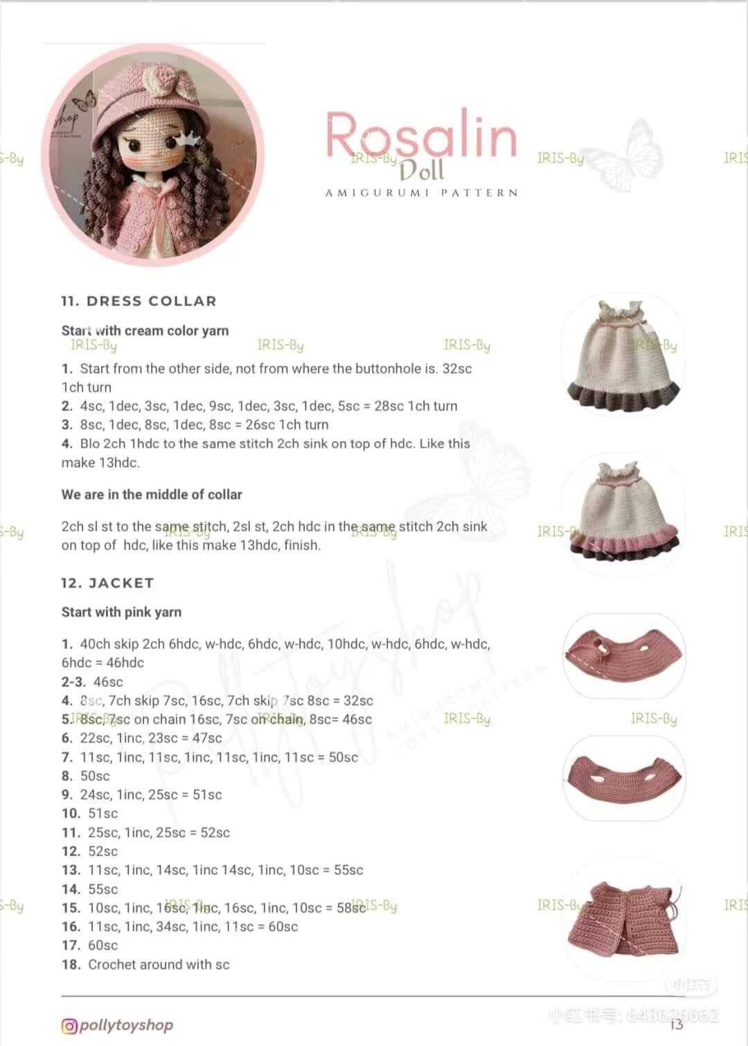 rosalin doll hat dress