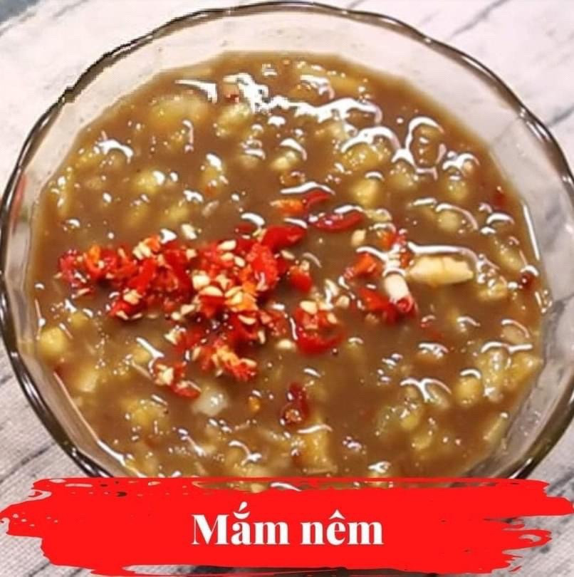 sốt chấm chân gà, mắm nêm