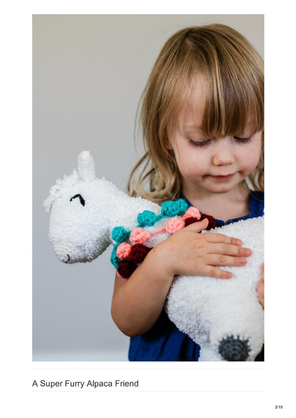 Super Soft Crochet Alpaca (or Llama!) Toy – Free Pattern