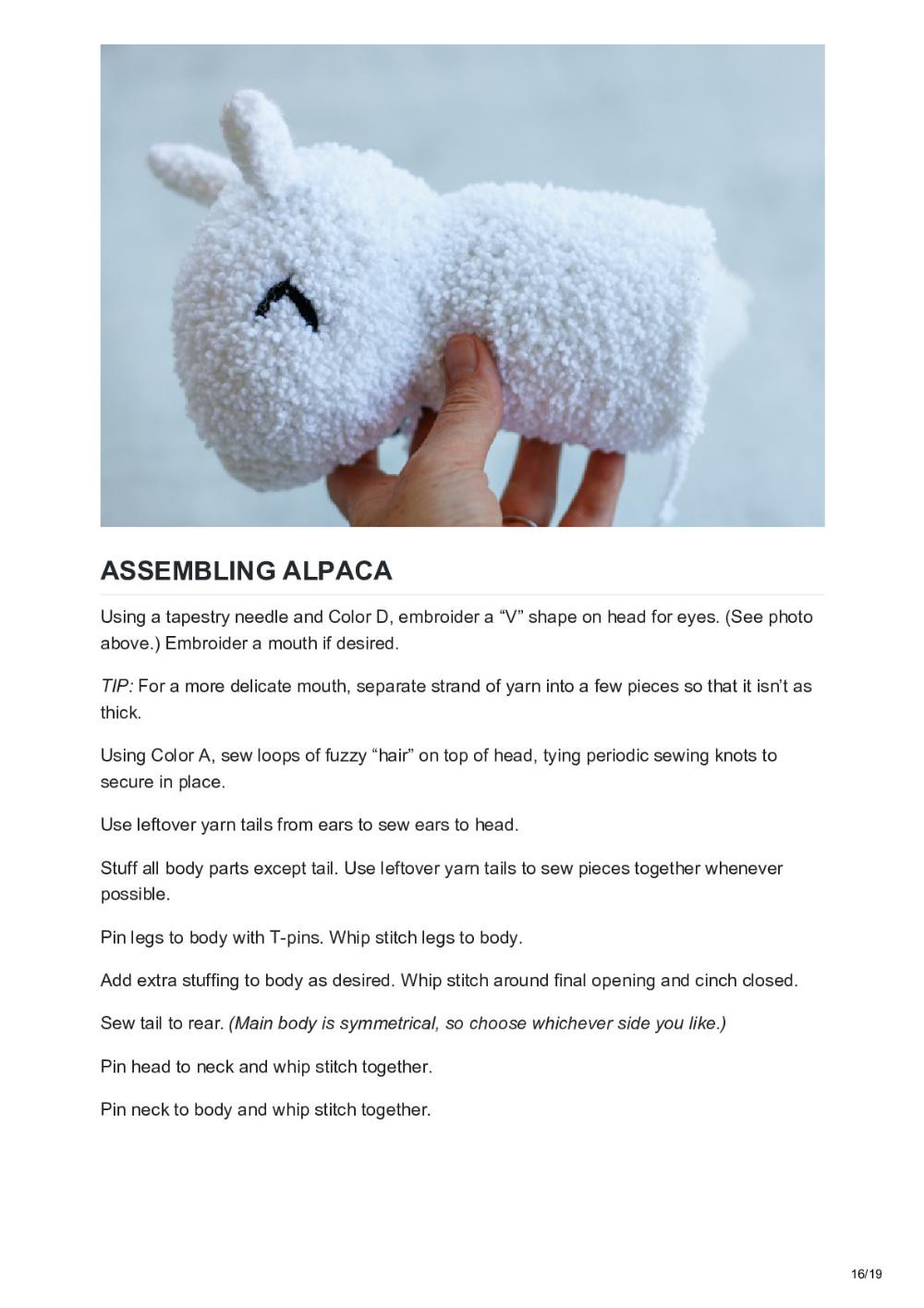 Super Soft Crochet Alpaca (or Llama!) Toy – Free Pattern