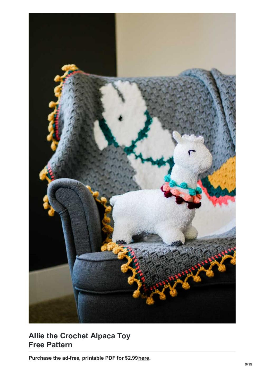 Super Soft Crochet Alpaca (or Llama!) Toy – Free Pattern