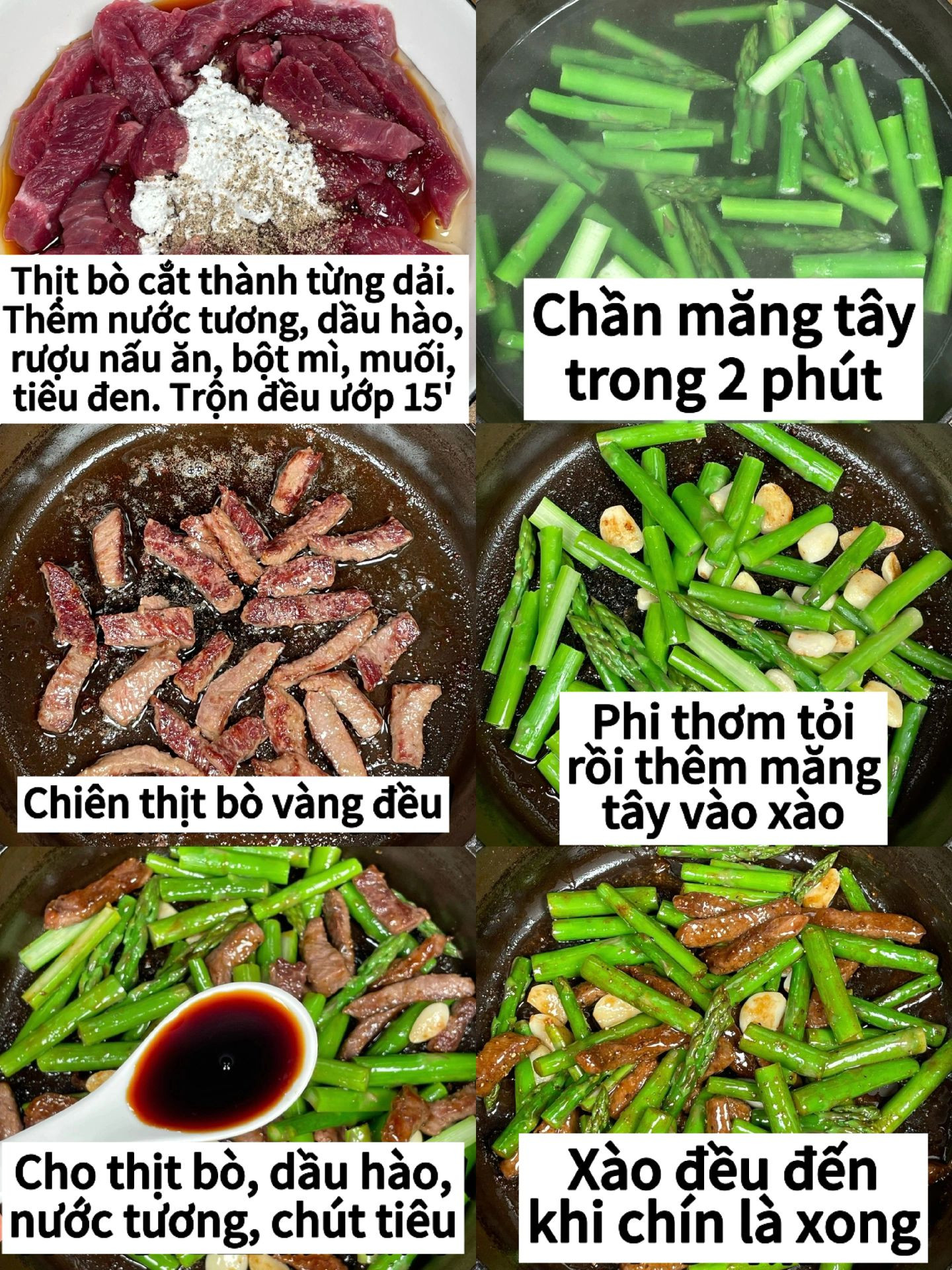 thịt bò xào măng tây