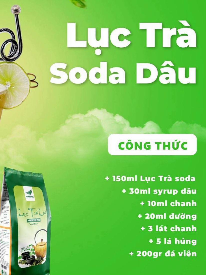 trà dâu ổi hoa hồng, trà sữa oolong hazelnut, trà vải hồng đài, lục trà soda dâu