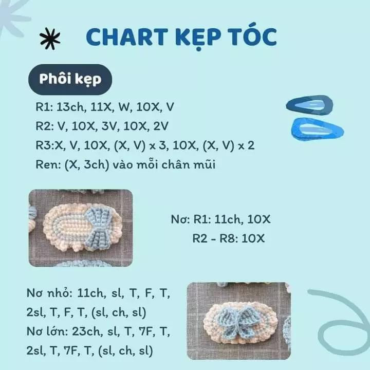 20 chart kẹp tóc cho bạn gái