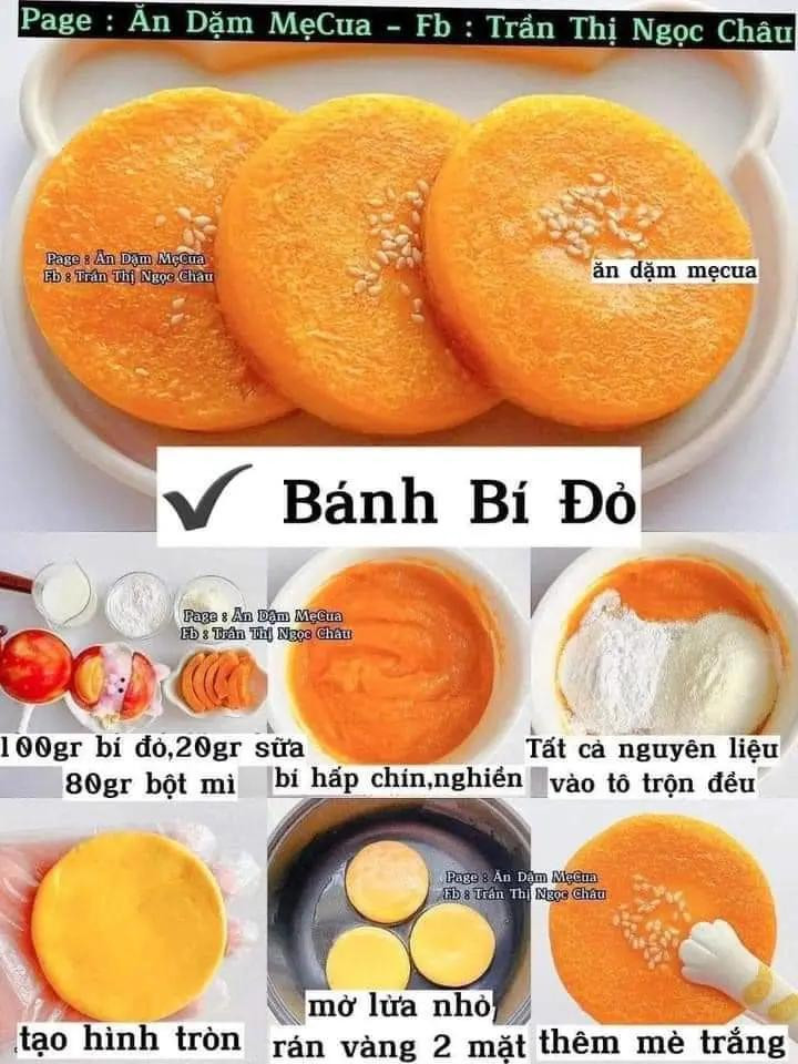 30 công thức làm bánh: bánh hấp bí đỏ, bánh sữa khoai lang tím, bánh táo