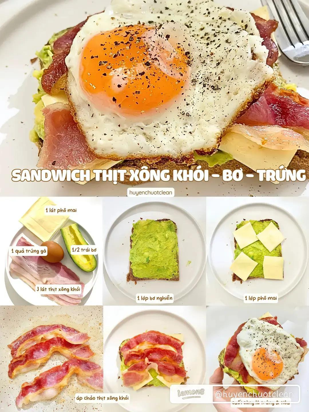 4 công thức sandwicht kẹp