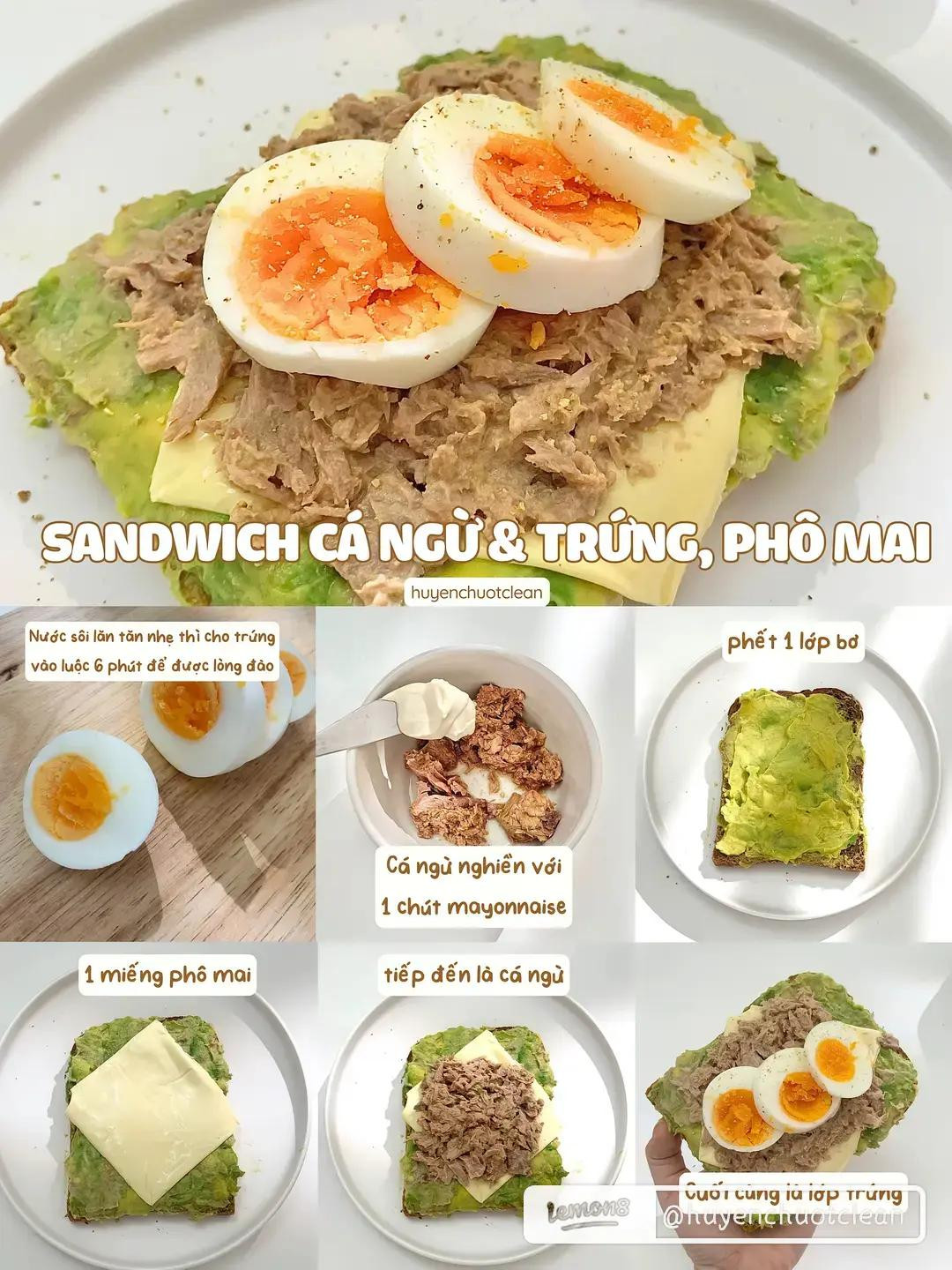 4 công thức sandwicht kẹp