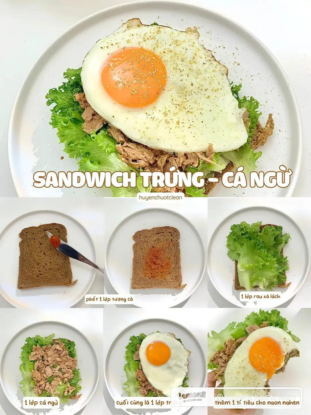 4 công thức sandwicht kẹp