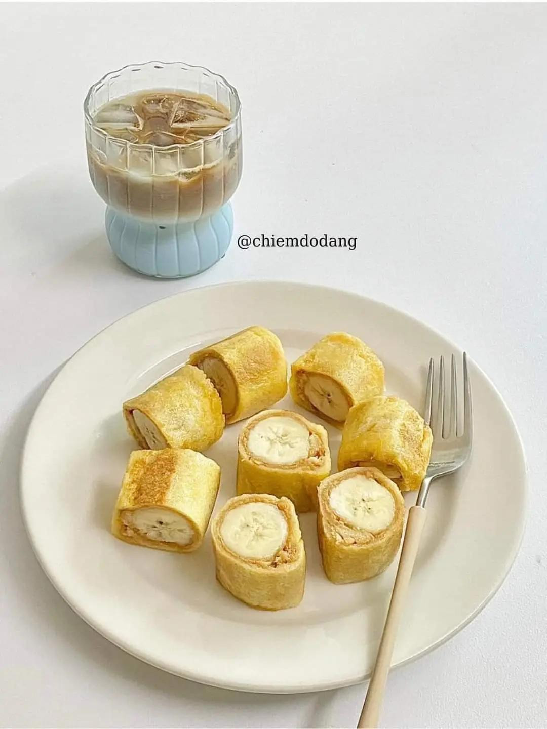 ✨4 MÓN BÁNH CHUỐI NƯỚNG ĂN VẶT CHO NÀNG HEALTHY. Bánh chuối cuộn khoai môn. bánh chuối cuộn bơ nghiền. bánh chuối cuộn bơ đậu phộng. bánh chuối cuộn socola