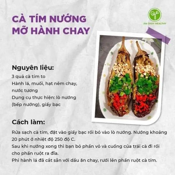 5 Cách Nấu Các Món Chay Từ Cà Tím Ngon, cà tím xào tỏi chay, cà tím hấp với nước tương, cà tím đem chiên giòn, cà tím nướng mỡ hành chay, cà tím xào chua ngọt