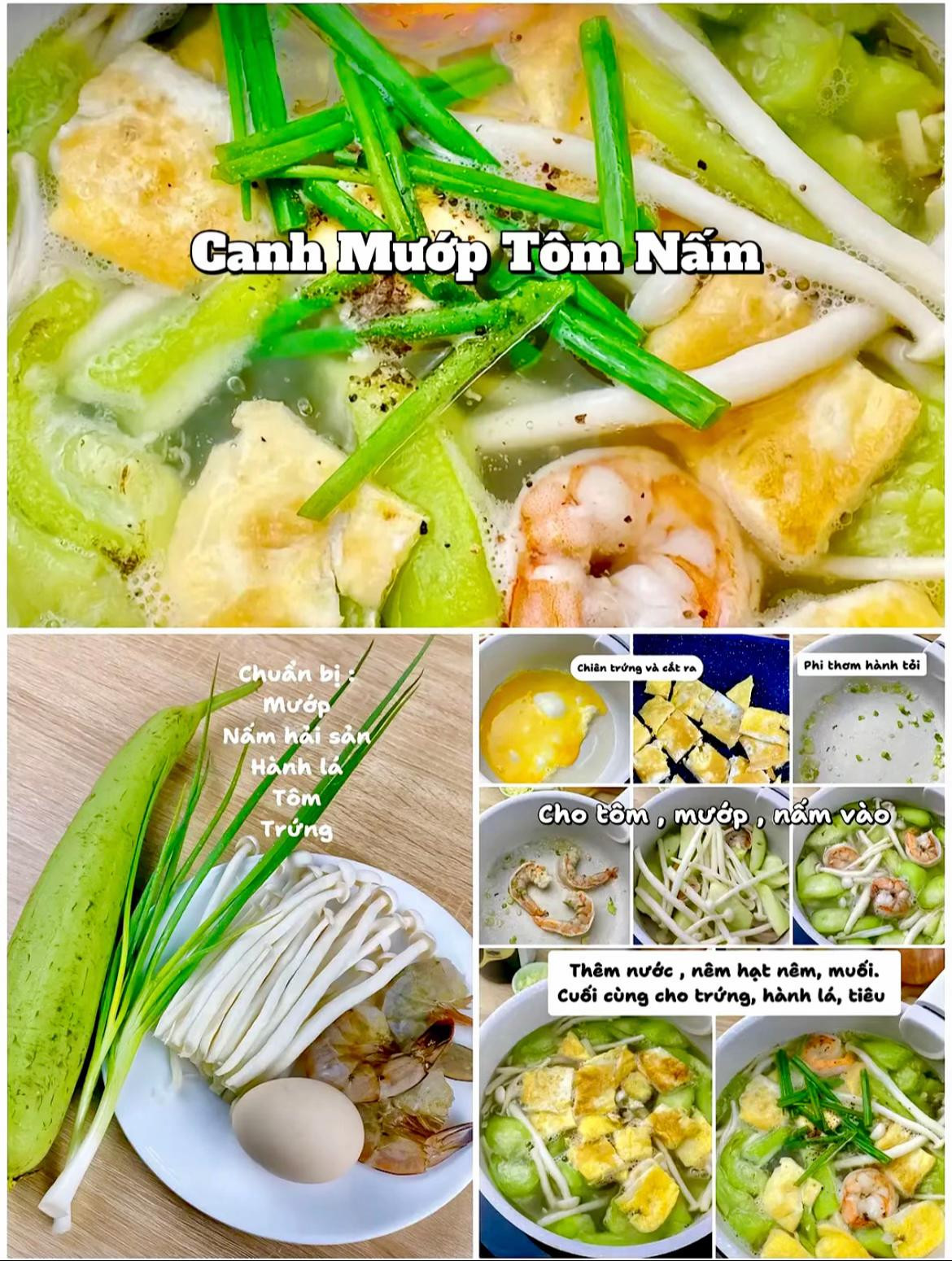 6 công thức món canh ngon thanh mát dinh dưỡng, canh sườn hầm hạt sen, canh chua hến, canh măng chua cá chim, canh mướp tôm nấm, canh mây, canh cải thìa băm.