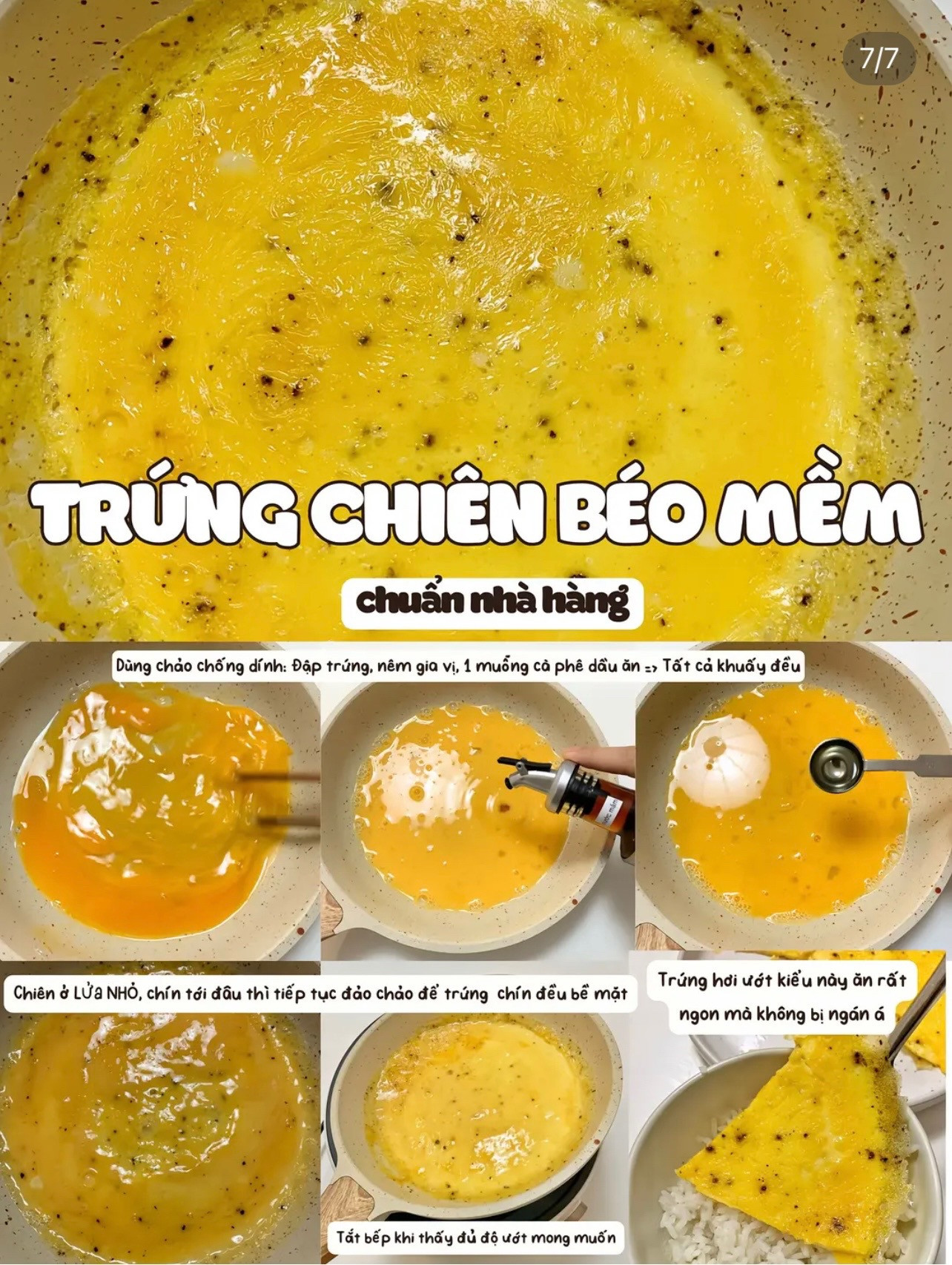 6 gợi ý món ngon từ trứng dễ làm siêu hao cơm, trứng lòng đào ngâm tương, trứng sốt tương tỏi, trứng sốt cà chua, trứng chiên bọt biển, canh mây bồng bềnh, trứng chiên béo mềm.